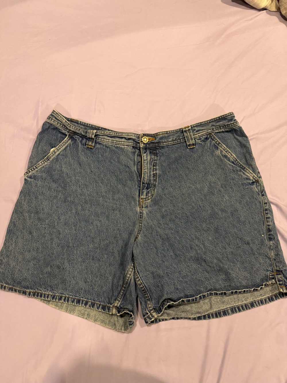 Faded Glory High-Rise Blue Denim Shorts